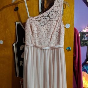 David's bridal dress in blush. Free tank included
